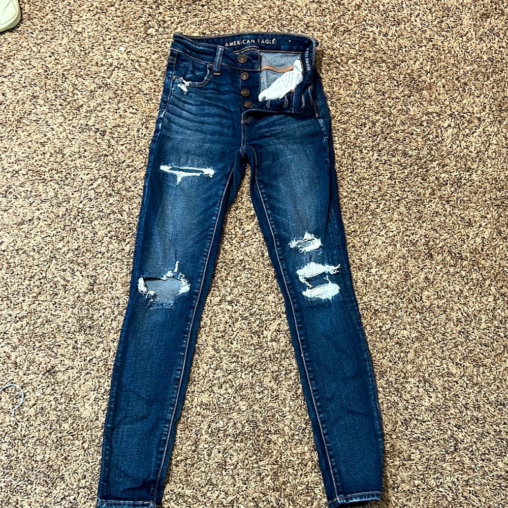 American eagle high waisted jeans